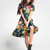 Viscose Pois Vert Forêt - Ribes y Casals