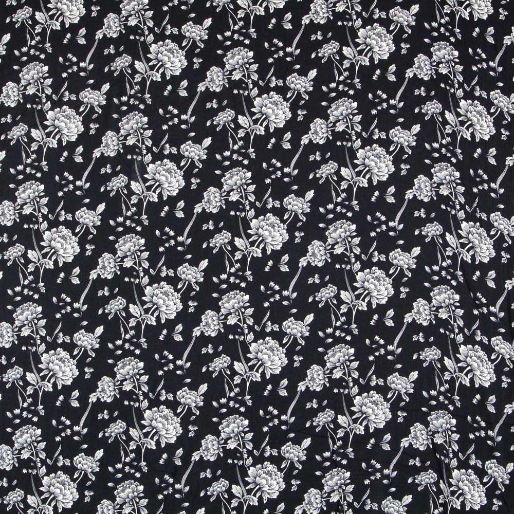 Viscose Double Gaze Bleu Nuit - Ribes y Casals