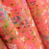 Viscose Imprimé Botanic Orange - Ribes y Casals