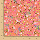 Viscose Imprimé Botanic Orange - Ribes y Casals