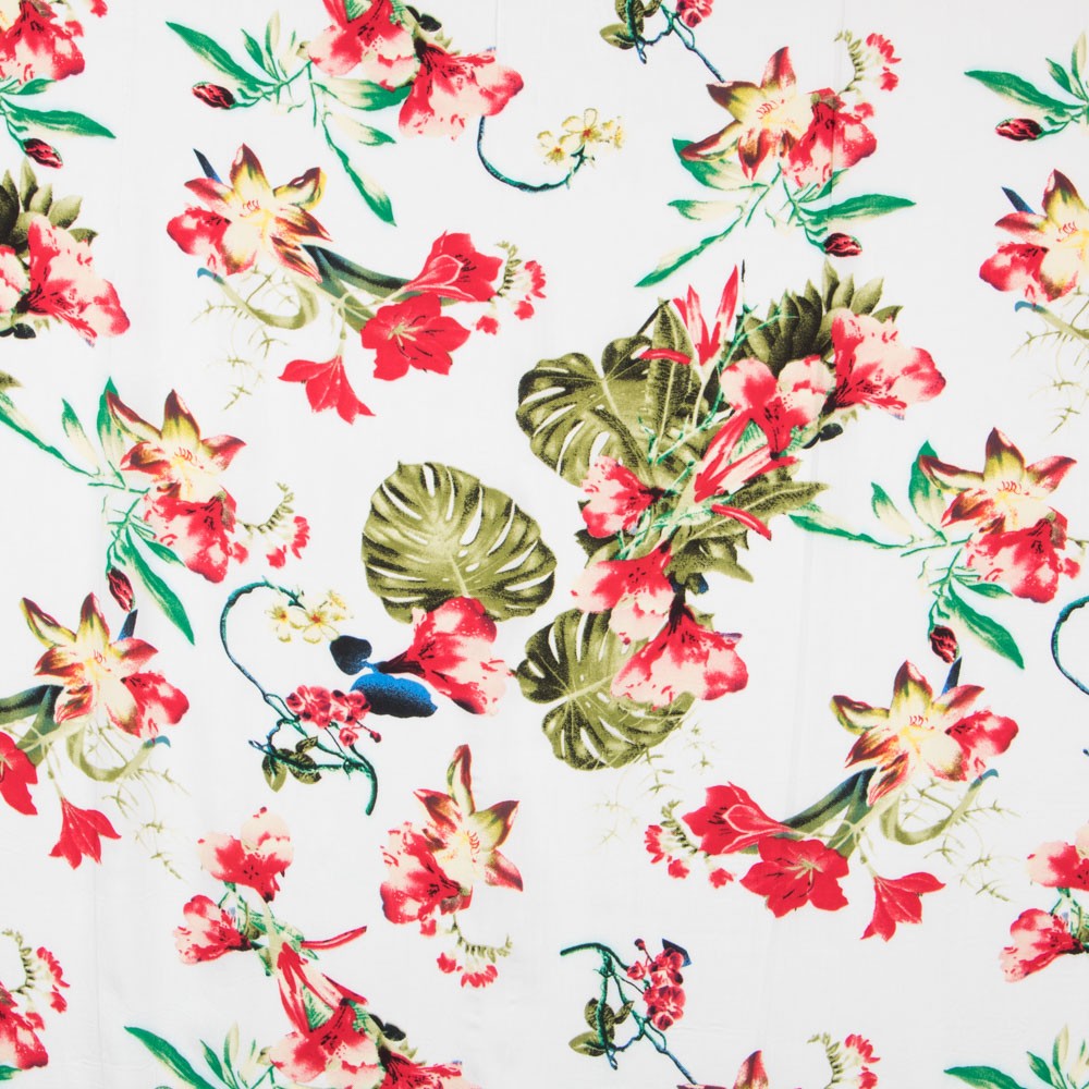 Viscose Bouquet Printemps Écru - Ribes y Casals