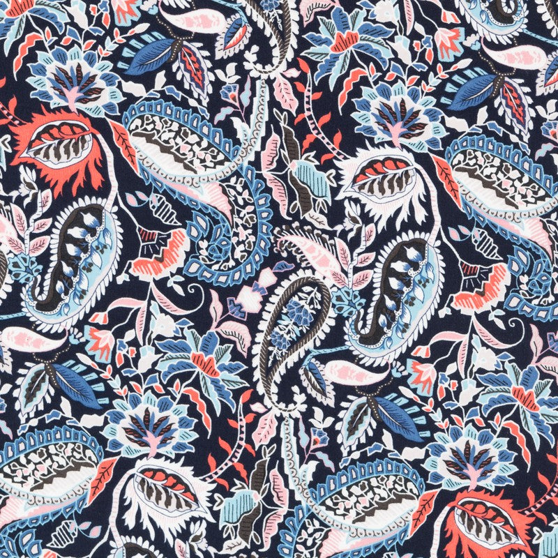 Viscose Cachemire Bleu Marine - Ribes y Casals