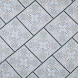 Viscose Mosaïque Cachemire Bleu - Ribes y Casals