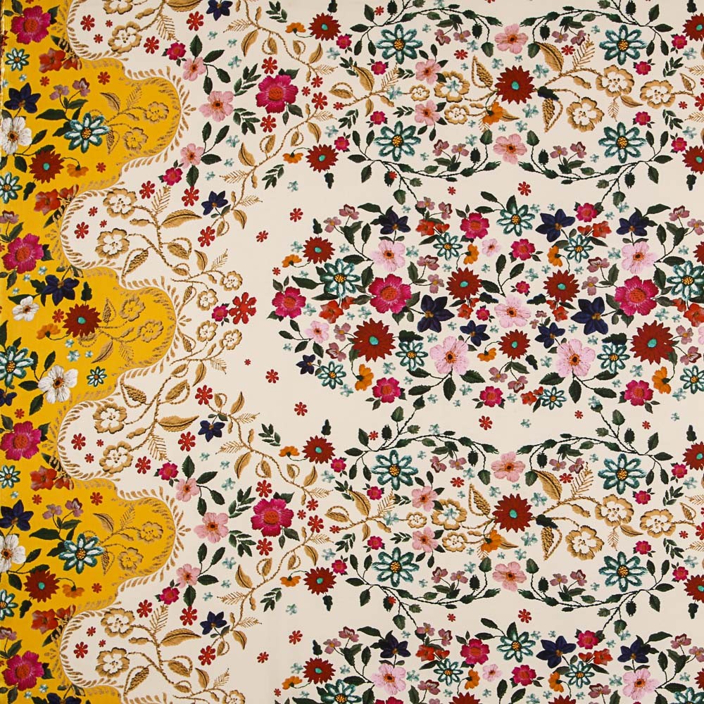 Viscose Bords y Lisières Jaune - Ribes y Casals