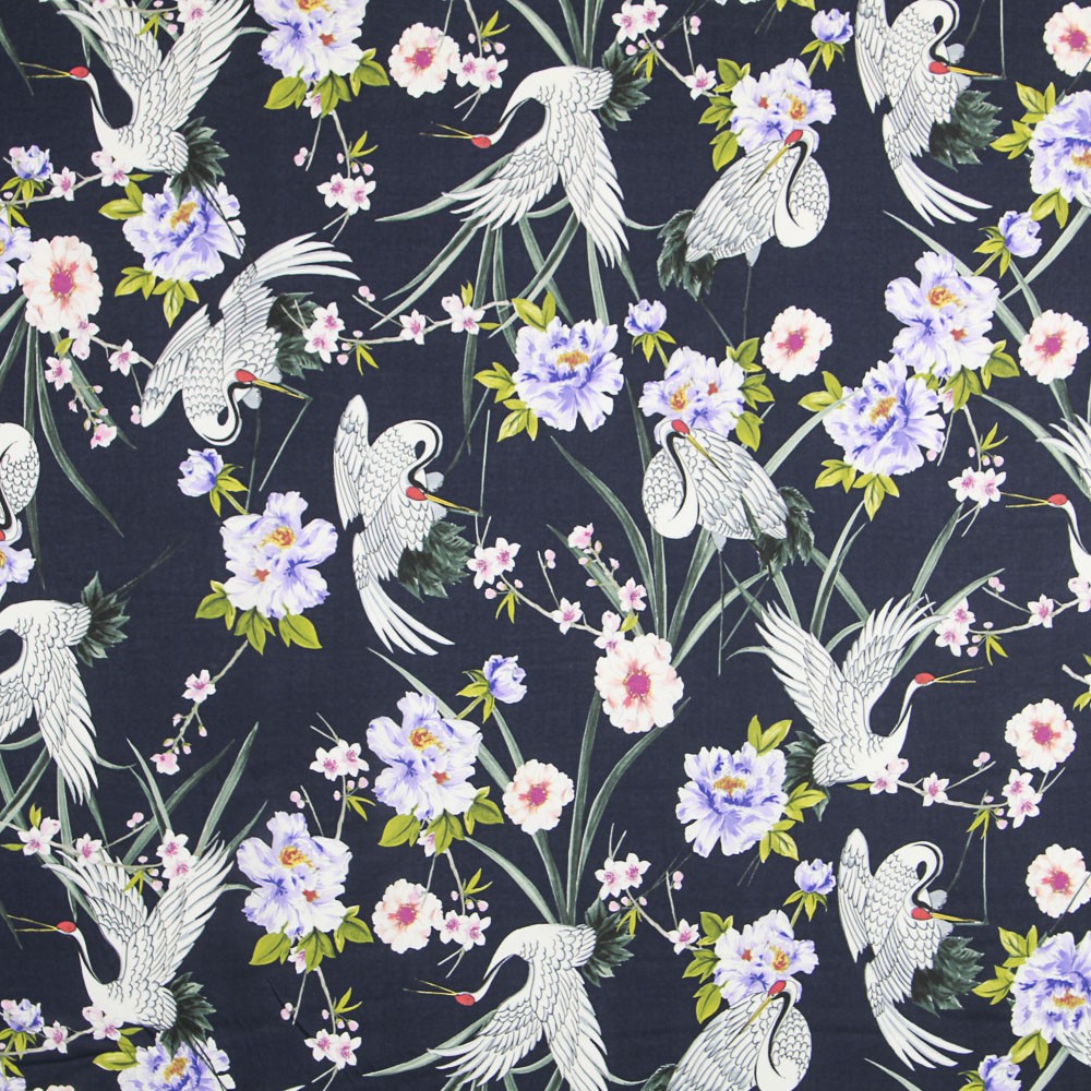 Viscose Cignes Blue Night - Ribes y Casals