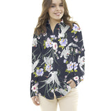 Viscose Cignes Blue Night - Ribes y Casals