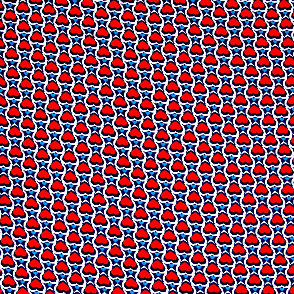 Viscose Coeurs Rouges - Ribes y Casals