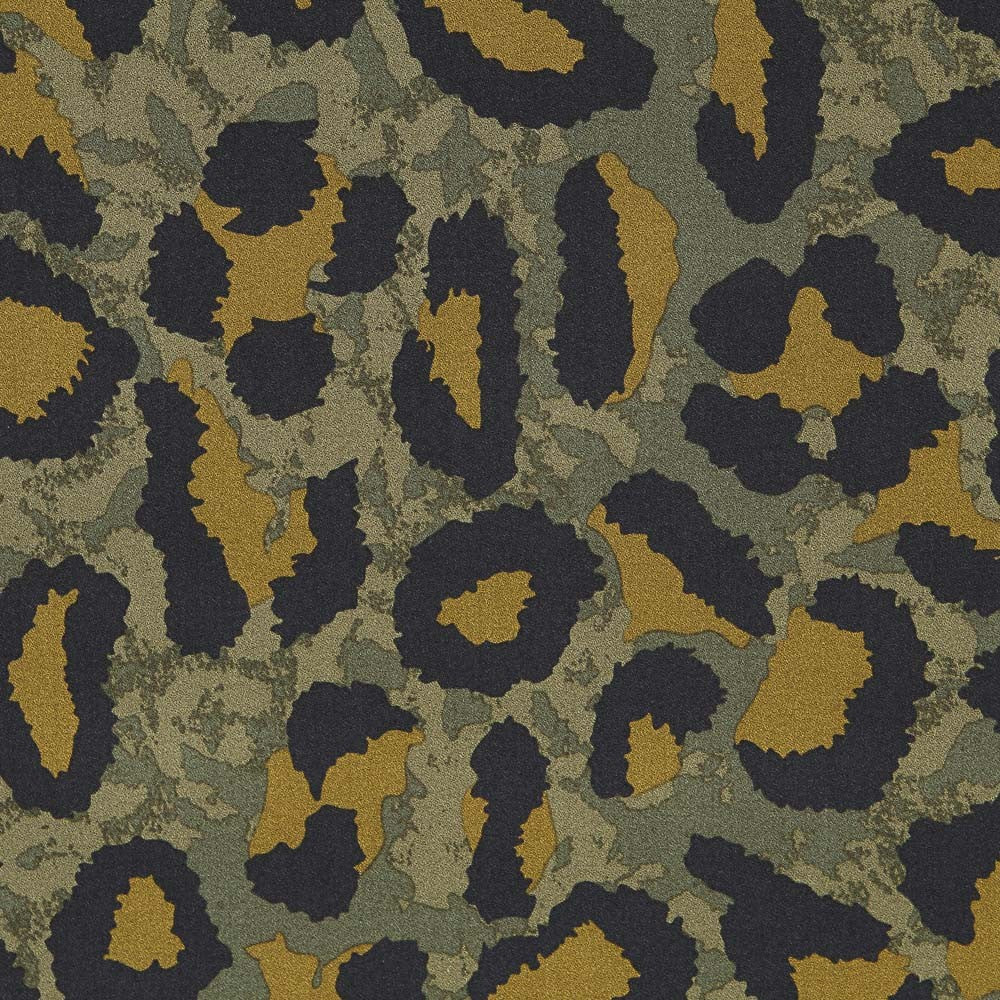 Crêpe Viscose Militaire Léopard - Ribes y Casals