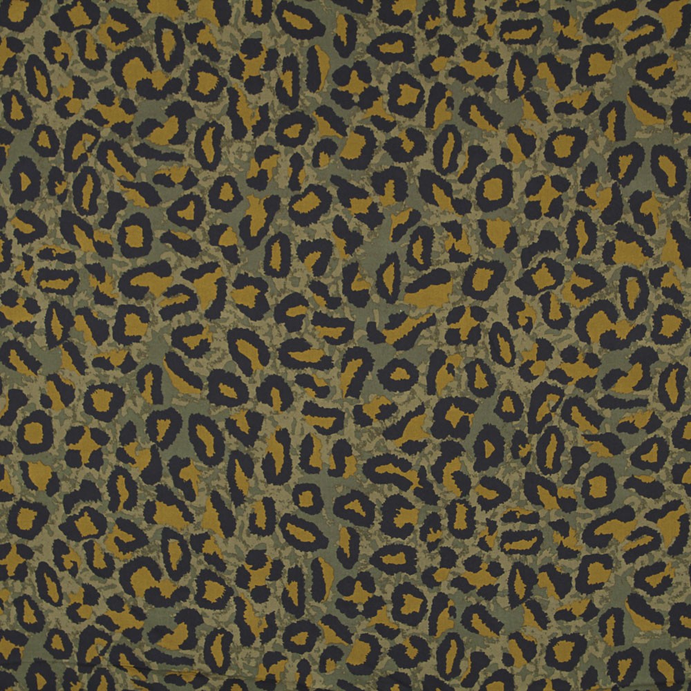Crêpe Viscose Militaire Léopard - Ribes y Casals