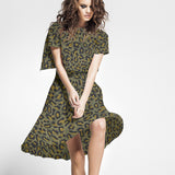 Crêpe Viscose Militaire Léopard - Ribes y Casals