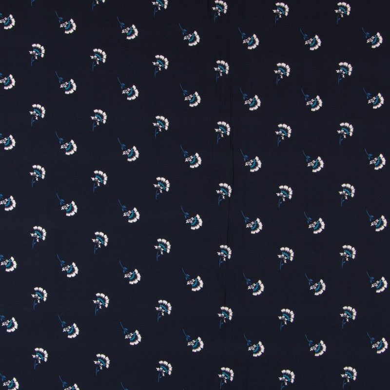 Viscose Petites Fleurs Blanc - Ribes y Casals