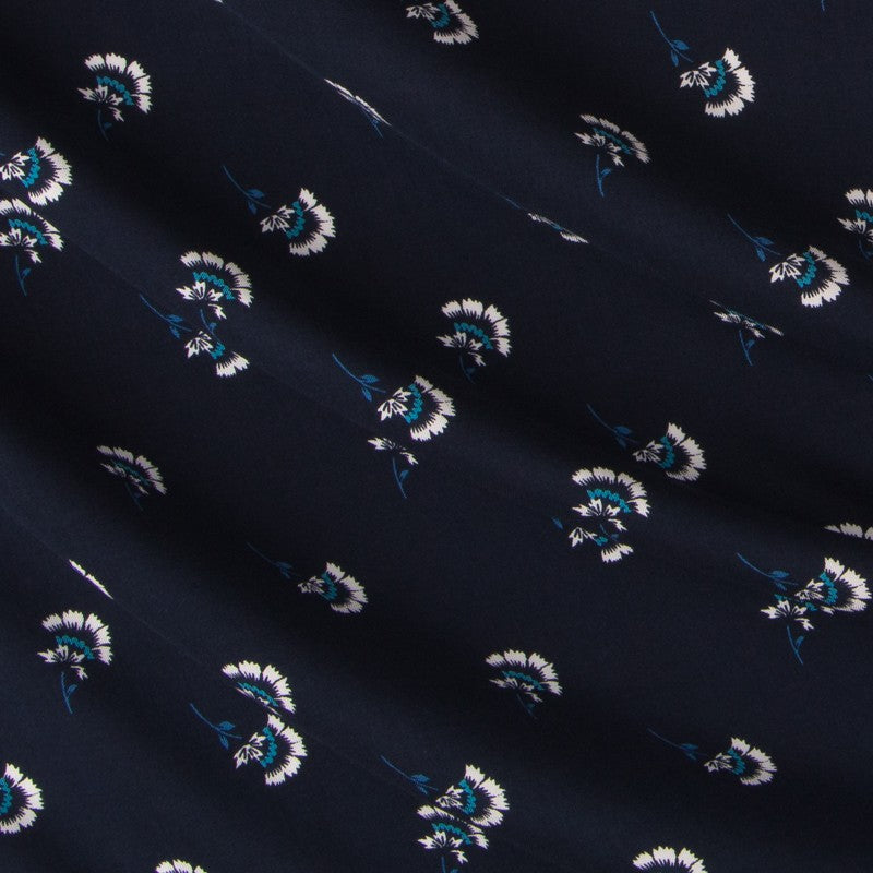 Viscose Petites Fleurs Blanc - Ribes y Casals