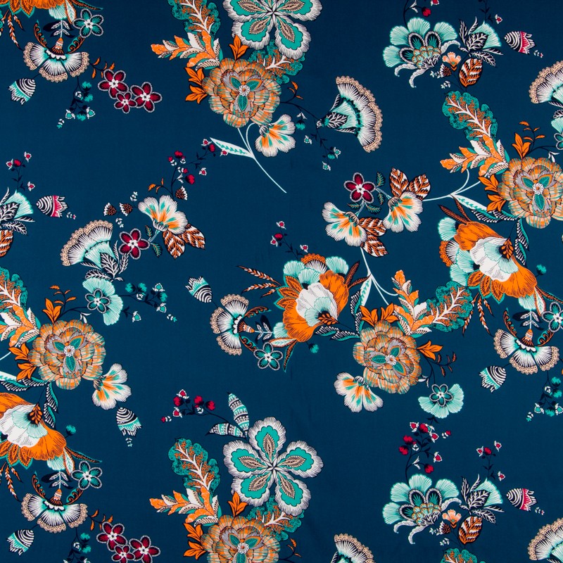 Viscose Ethnique Bleu - Ribes y Casals