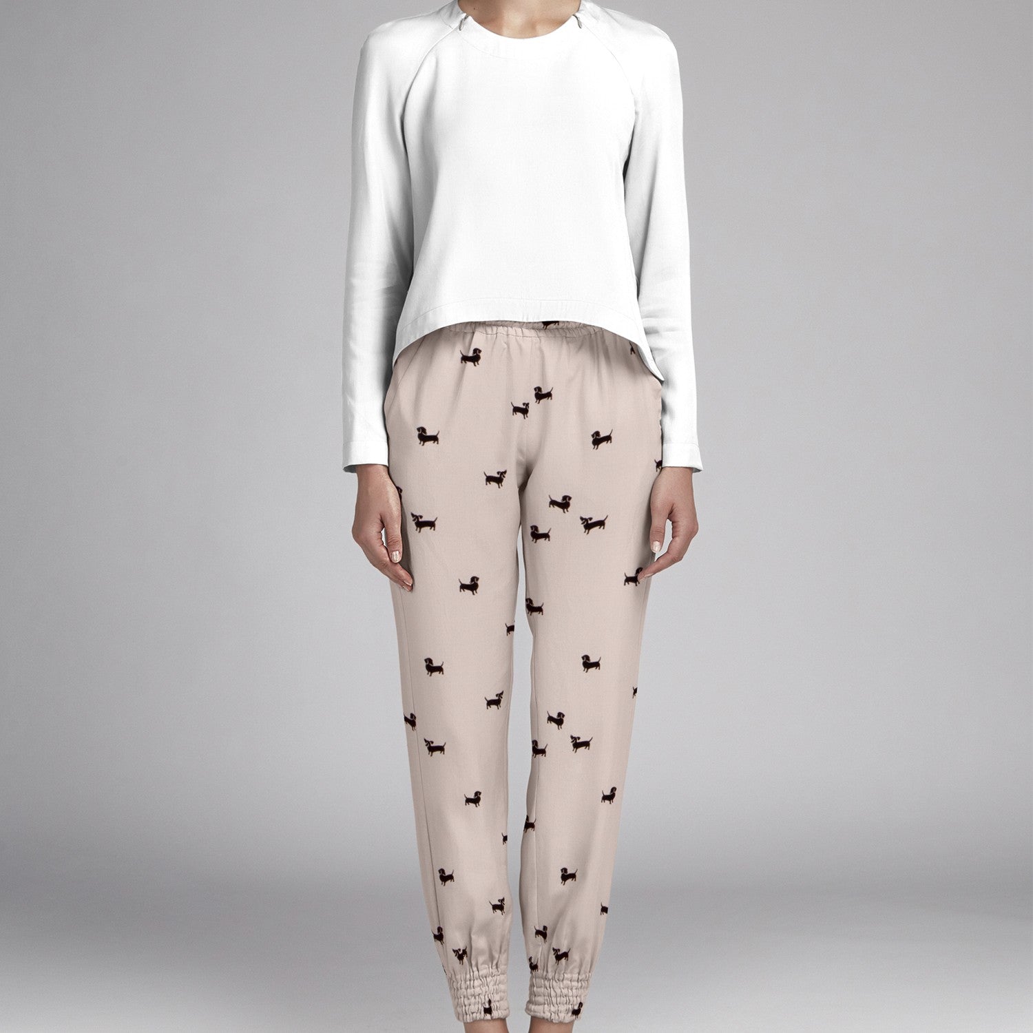 Viscose Chiens Rose - Ribes y Casals