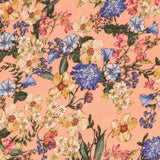 Viscose Imprimé Botanique Pêche - Ribes y Casals