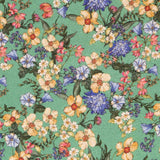 Viscose Imprimé Botanique Vert - Ribes y Casals