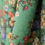 Viscose Imprimé Botanique Vert - Ribes y Casals