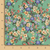 Viscose Imprimé Botanique Vert - Ribes y Casals