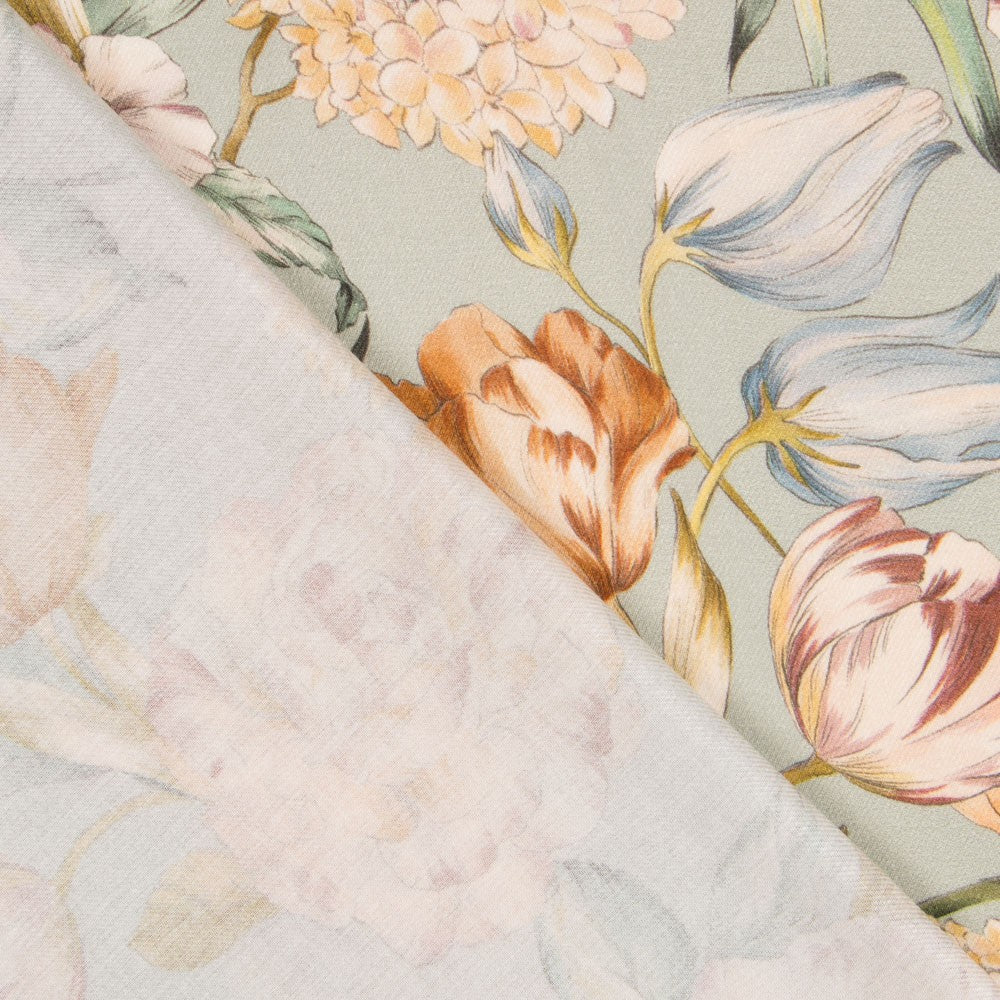 Viscose Imprimé Crétonne Eau - Ribes y Casals