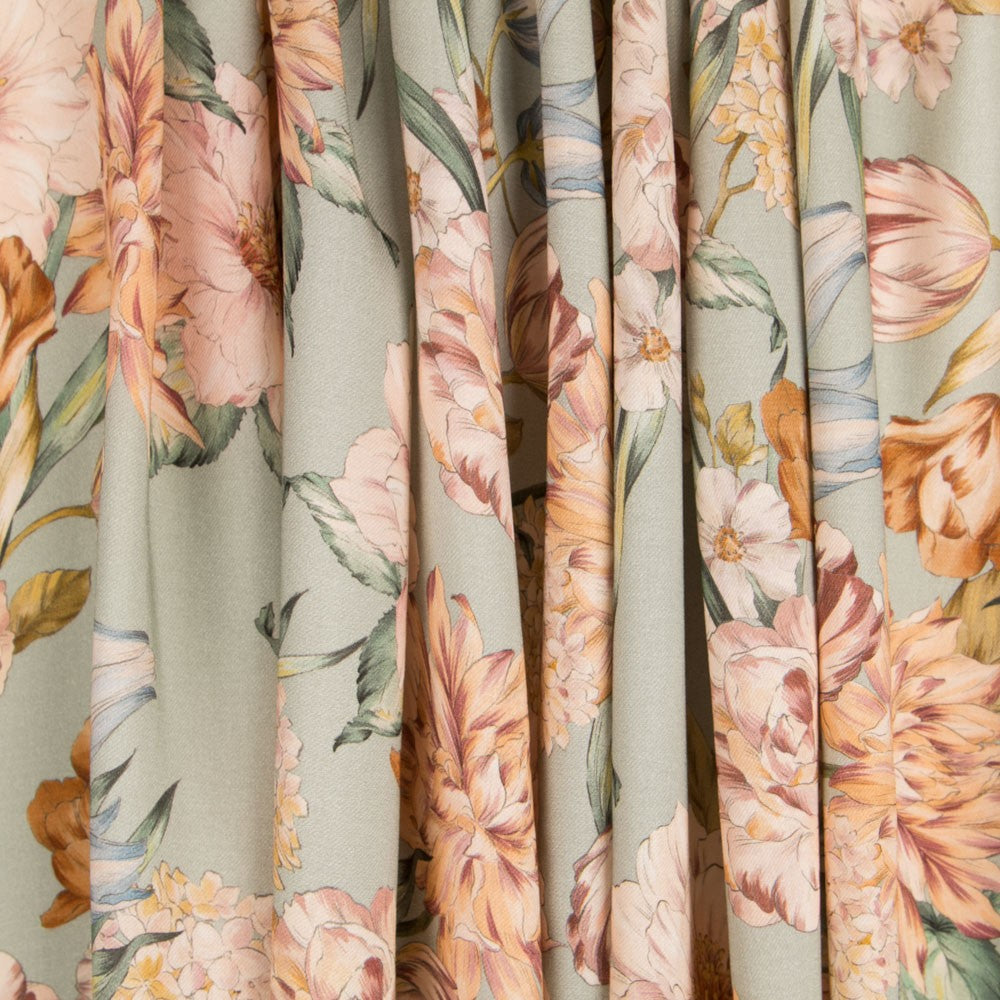 Viscose Imprimé Crétonne Eau - Ribes y Casals