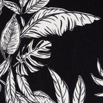 Viscose Feuilles Noir Blanc - Ribes y Casals