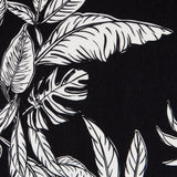 Viscose Feuilles Noir Blanc - Ribes y Casals