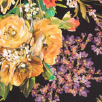 Viscose Imprimé Noir Peinture - Ribes y Casals