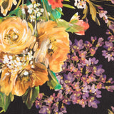 Viscose Imprimé Noir Peinture - Ribes y Casals