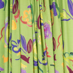 Viscose Imprimé Fleur Pistache - Ribes y Casals