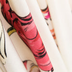 Viscose Imprimé Tulipe Écru - Ribes y Casals