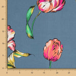 Viscose Imprimé Tulipe Peinture - Ribes y Casals