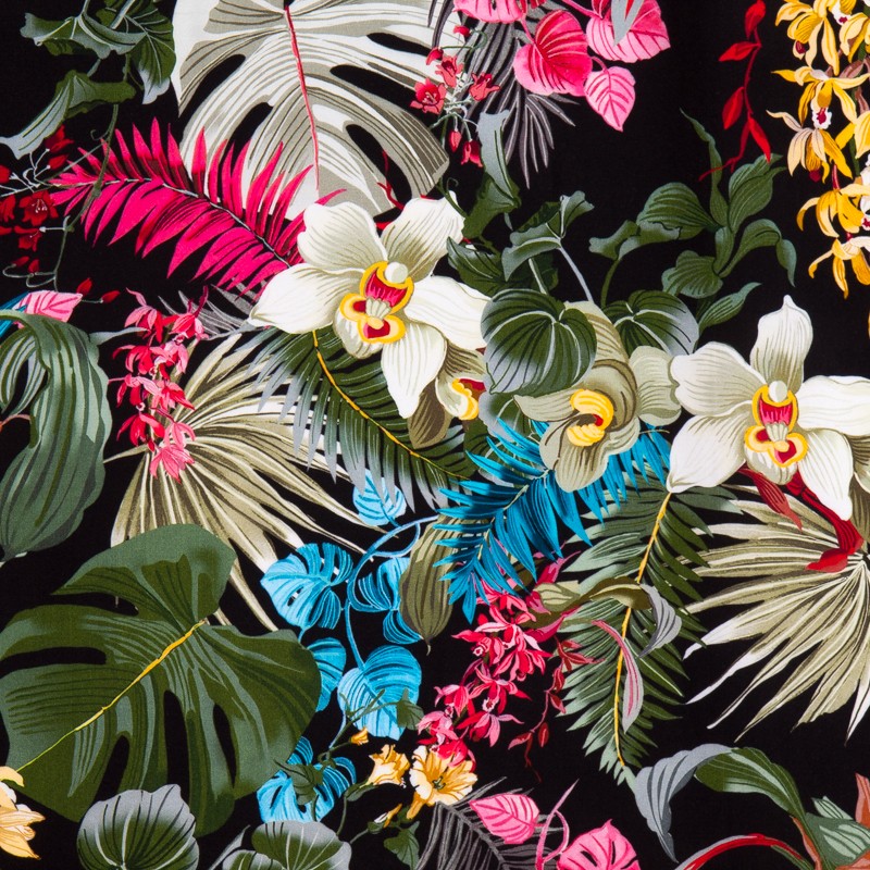 Viscose Exotique Noir - Ribes y Casals