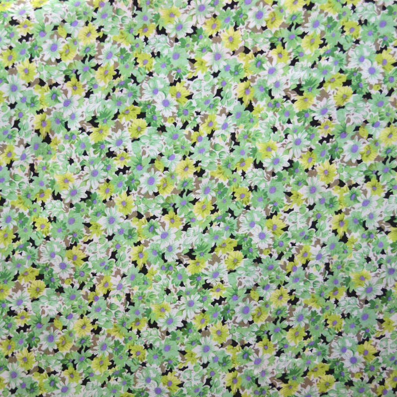 Viscose Fleur Verte - Ribes y Casals