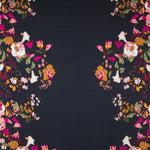 Viscose Floral Bleu Nuit - Ribes y Casals