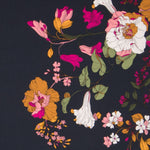 Viscose Floral Bleu Nuit - Ribes y Casals