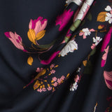 Viscose Floral Bleu Nuit - Ribes y Casals