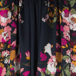 Viscose Floral Bleu Nuit - Ribes y Casals