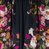 Viscose Floral Bleu Nuit - Ribes y Casals