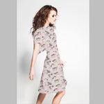 Viscose Floral Rose Clair - Ribes y Casals