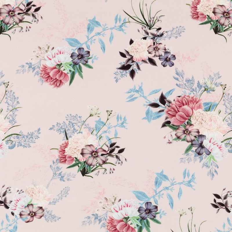 Viscose Floral Rose Clair - Ribes y Casals