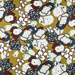 Viscose Floral Vert Militaire - Ribes y Casals