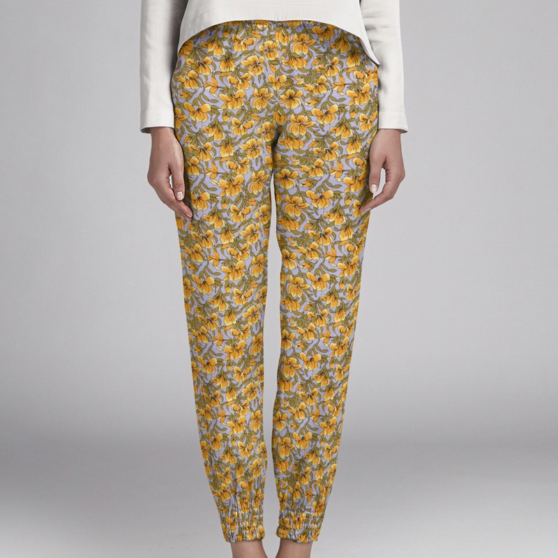 Viscose Flores Jaune - Ribes y Casals