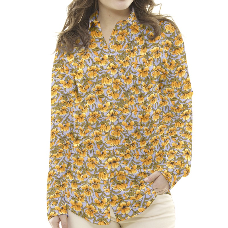 Viscose Flores Jaune - Ribes y Casals