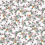 Fleurs Crétonne Viscose Blanc - Ribes y Casals