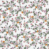 Fleurs Crétonne Viscose Blanc - Ribes y Casals