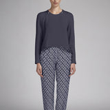 Viscose Géométrique Bleu Marine - Ribes y Casals