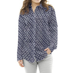 Viscose Géométrique Bleu Marine - Ribes y Casals