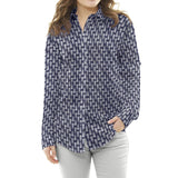 Viscose Géométrique Bleu Marine - Ribes y Casals