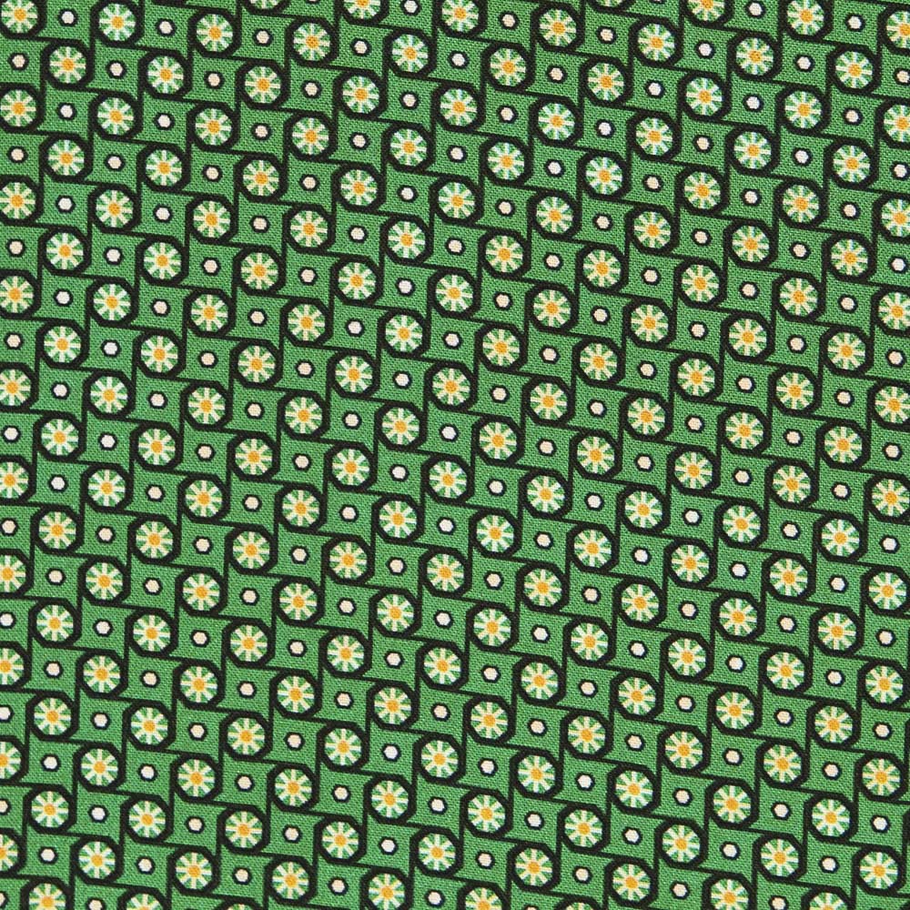 Viscose Géométrique Verte - Ribes y Casals