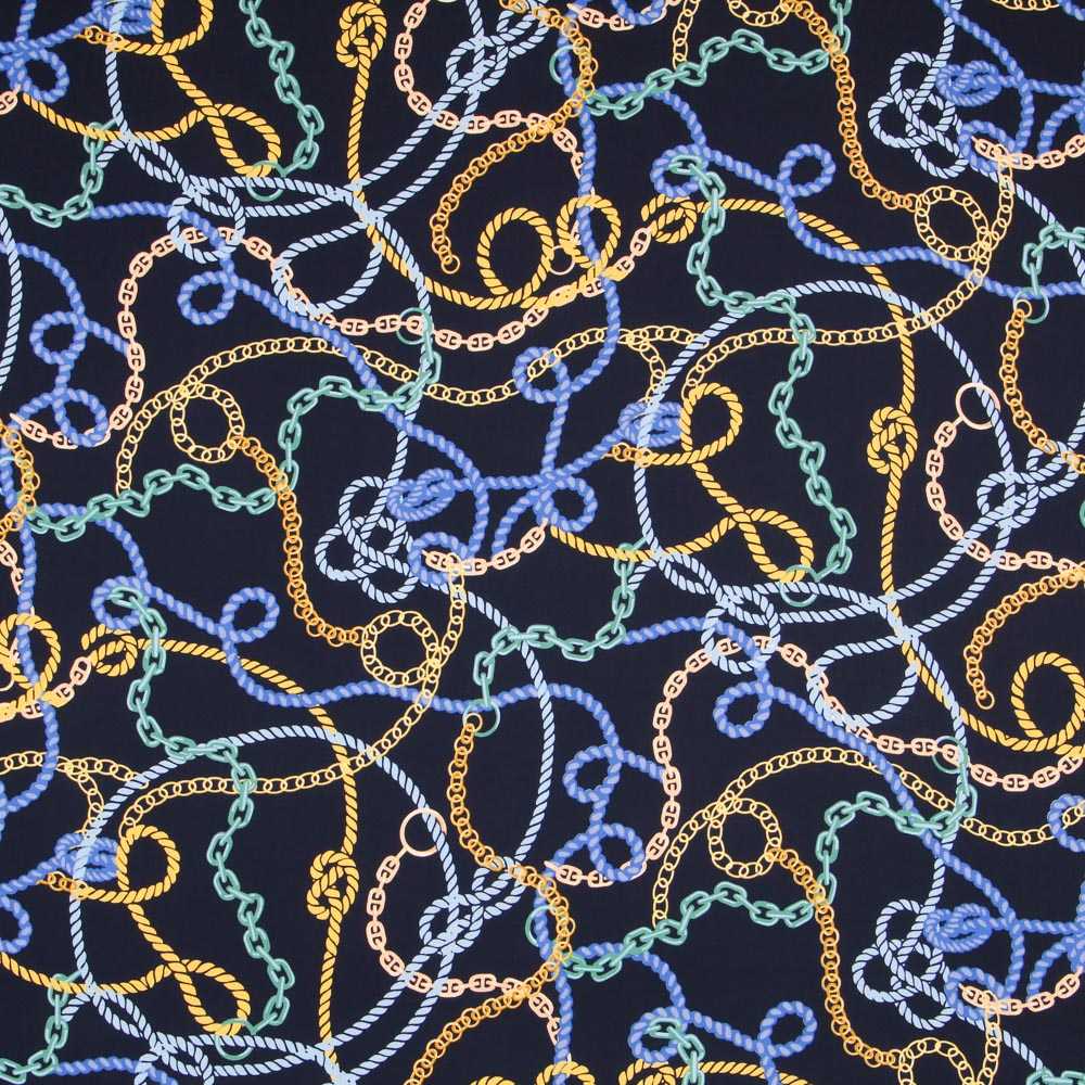 Viscose Hermès Bleu Nuit - Ribes y Casals